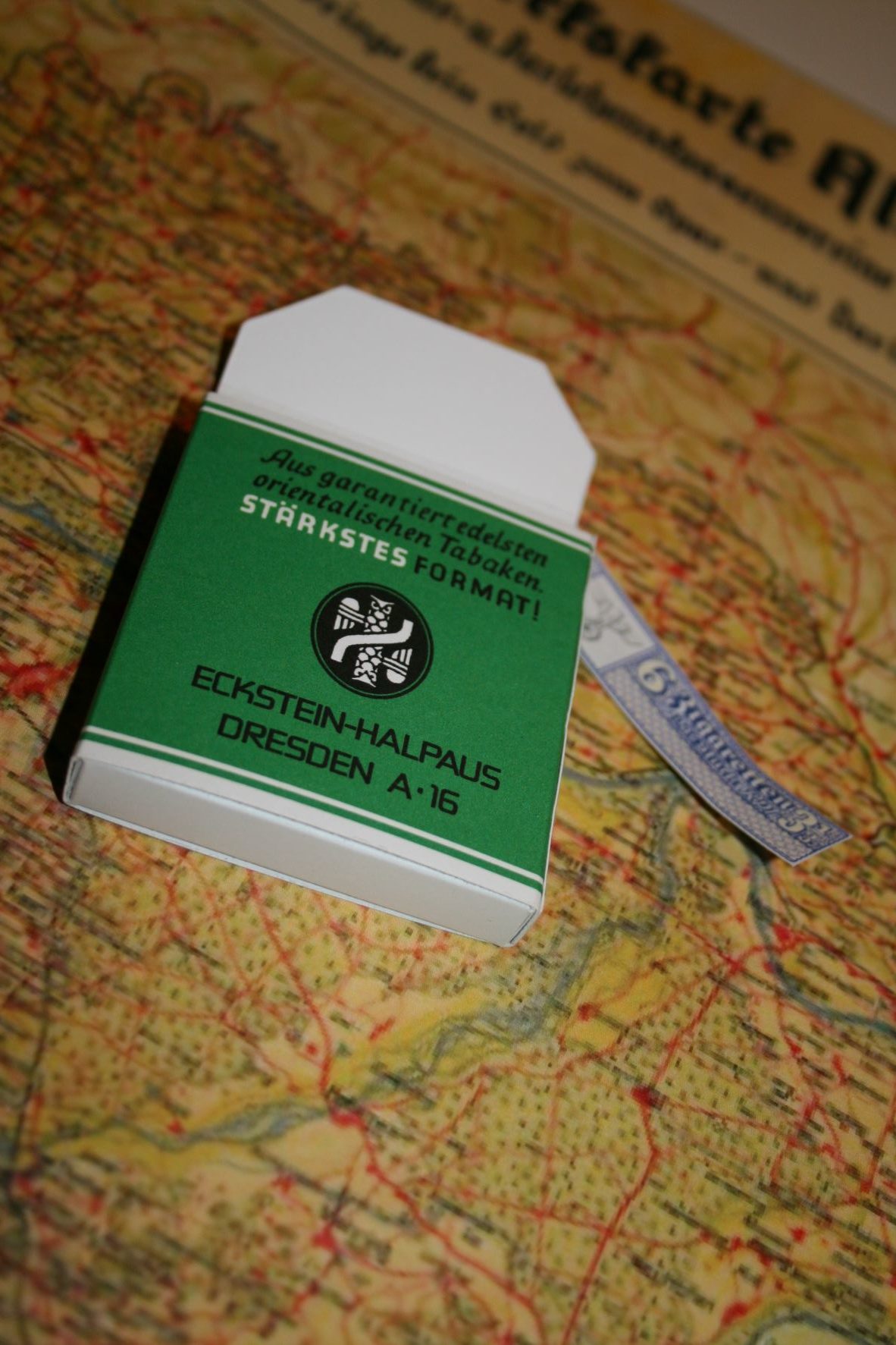 Eckstein no 5 cigarette packet