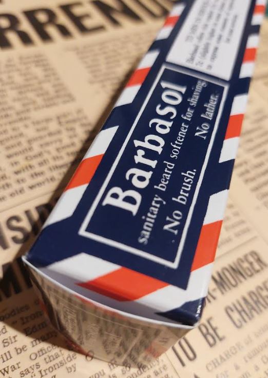 Barbasol shave creme box